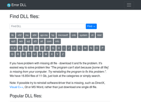 'error-dll.info' screenshot