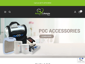 ActiveLifestyleStore homepage screenshot