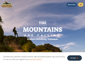 'gatlinburg.com' screenshot