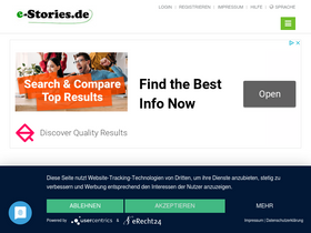 'e-stories.de' screenshot