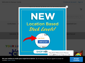 'nassaucandy.com' screenshot