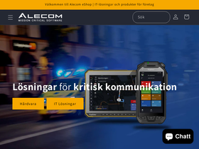 alecom.se homepage screenshot