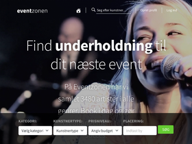 'eventzonen.dk' screenshot