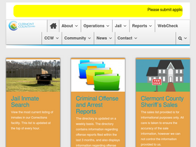 'clermontsheriff.org' screenshot