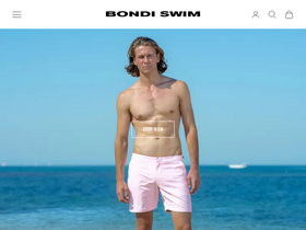 bondiswim.com homepage screenshot