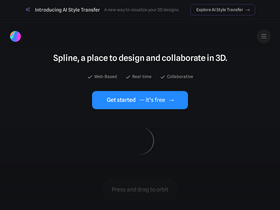 'spline.design' screenshot