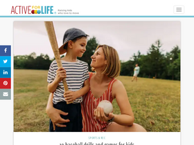 'activeforlife.com' screenshot