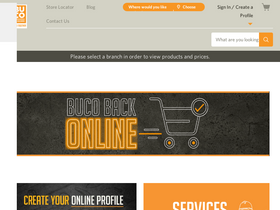 'buco.co.za' screenshot