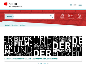 'slub-dresden.de' screenshot