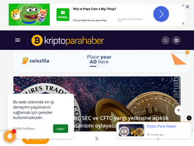 'kriptoparahaber.com' screenshot