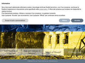 'cenacolovinciano.org' screenshot