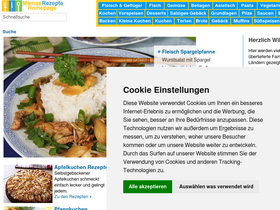 'mamas-rezepte.de' screenshot