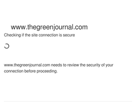 'thegreenjournal.com' screenshot