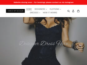 hiredbydesign.com.au homepage screenshot