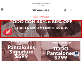 'dockers.com.mx' screenshot