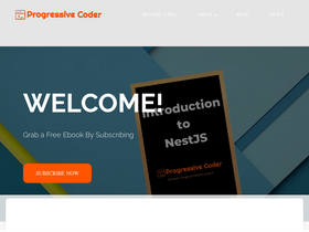 'progressivecoder.com' screenshot