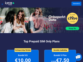 'lycamobile.nl' screenshot
