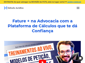'calculojuridico.com.br' screenshot