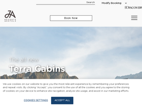 'jaresortshotels.com' screenshot
