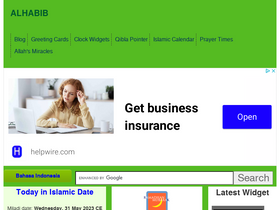 'al-habib.info' screenshot