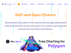 'defiprime.com' screenshot