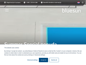 'bluesunhotels.com' screenshot