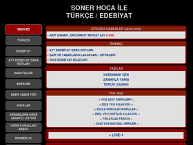 'sonersadikoglu.com' screenshot