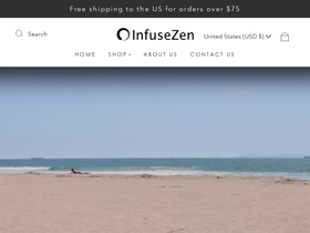 infusezen.com homepage screenshot