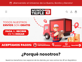 Mundo Triple B homepage screenshot