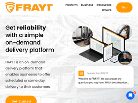 'frayt.com' screenshot
