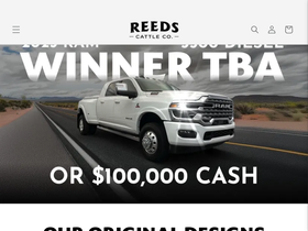 Reeds Cattle Co homepage screenshot
