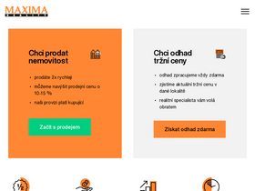 'maxima.cz' screenshot