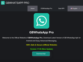'gbwhatspro.com' screenshot