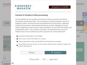 'eishockey-magazin.de' screenshot