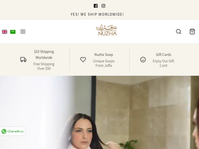 nuzhasoap.com homepage screenshot