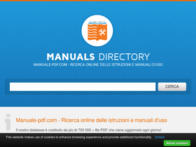 'manuale-pdf.com' screenshot