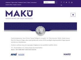 'mehmetakif.edu.tr' screenshot