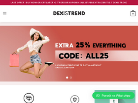dexistrend.com homepage screenshot