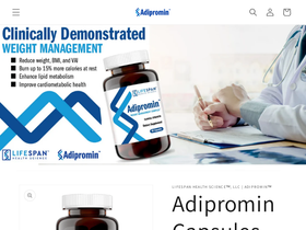 adipromin.com homepage screenshot