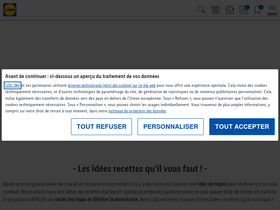 'lidl-recettes.fr' screenshot