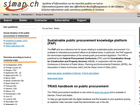 'simap.ch' screenshot