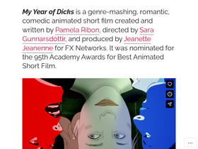 'myyearofdicks.com' screenshot