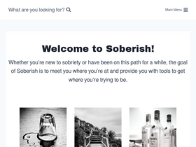 'soberish.co' screenshot