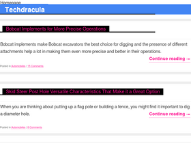 'techdracula.com' screenshot
