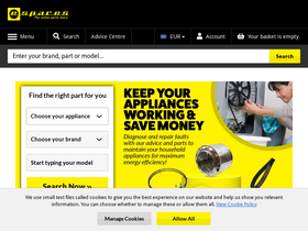 'espares.ie' screenshot