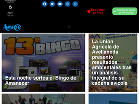 'radioamanecer.com.ar' screenshot