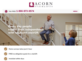 'acornstairlifts.com' screenshot