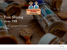 southernsportsmanseasoning.com homepage screenshot