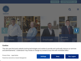 'nebosh.org.uk' screenshot