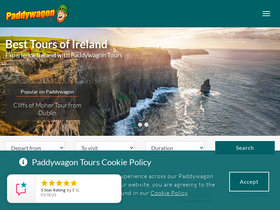 'paddywagontours.com' screenshot